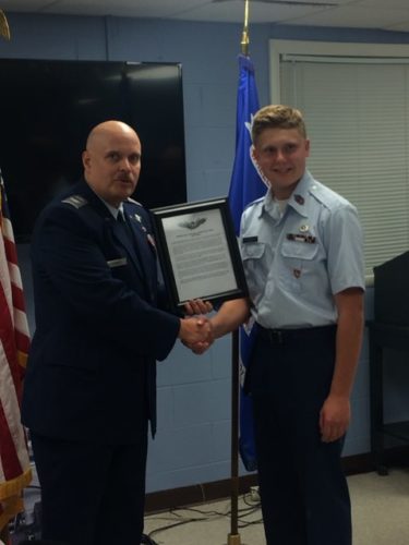 Teen given prestigious Civil Air Patrol award - Weirton Daily Times
